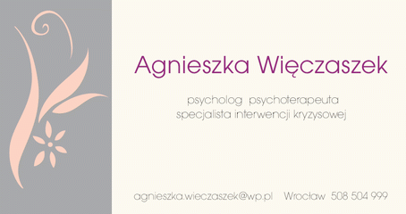 Agnieszka Więczaszek - psycholog